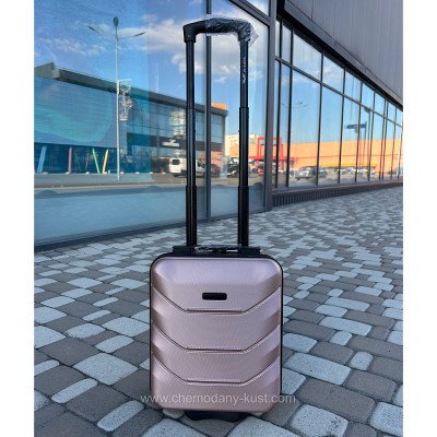 Валіза пластикова Wings 148 rose gold 40*30*20