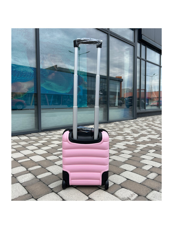 Чемодан пластиковый Wings TD160 розовый 40*30*20