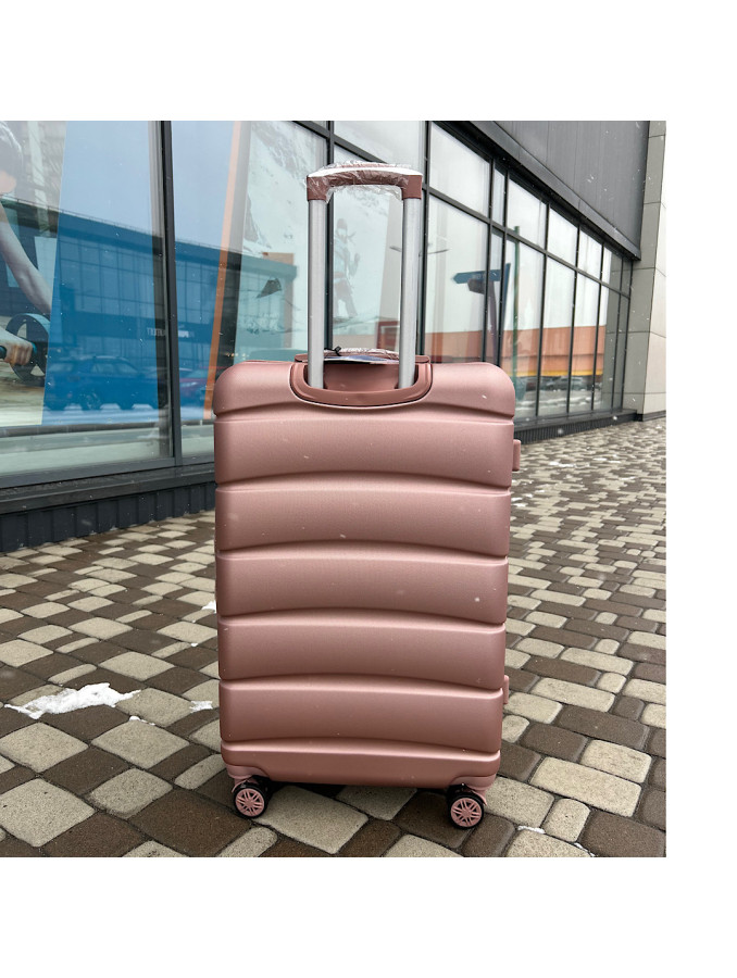 Чемодан пластиковый Wings TD160 rosy gold L