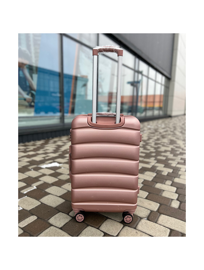 Чемодан пластиковый Wings TD160 rosy gold M