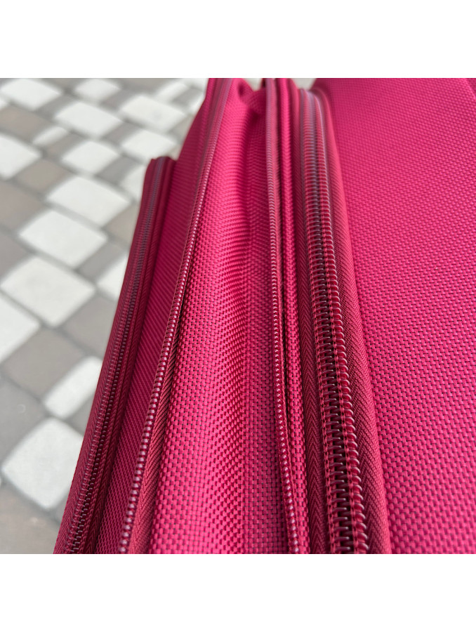 Валіза тканинна Wings 1703 - 4 колеса червоний S