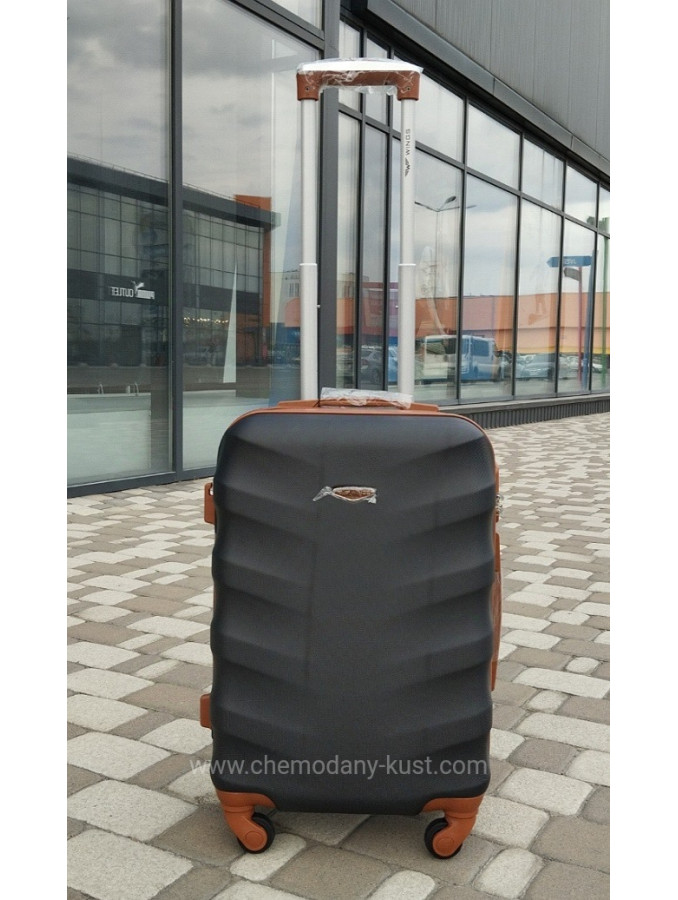 Валіза пластикова Wings 402 чорний S