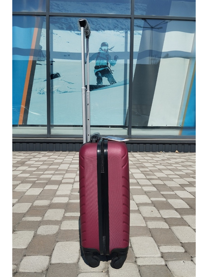 Чемодан пластиковый Wings MRH01 бордовый XS