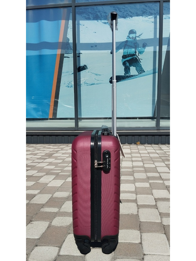 Чемодан пластиковый Wings MRH01 бордовый XS