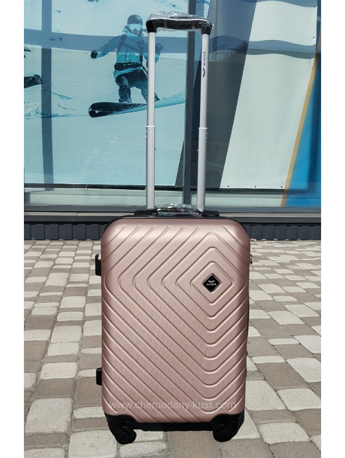 Валіза пластикова Wings MRH01 rosy gold S