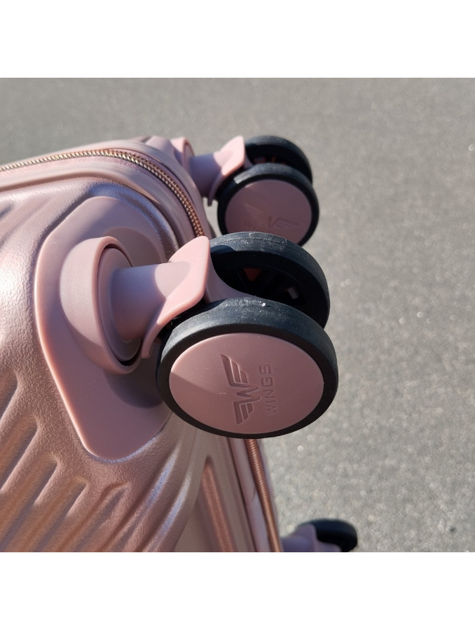 Чемодан пластиковый Wings WN01 rosy gold L