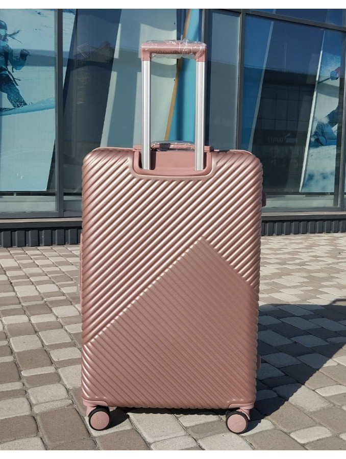 Чемодан пластиковый Wings WN01 rosy gold L