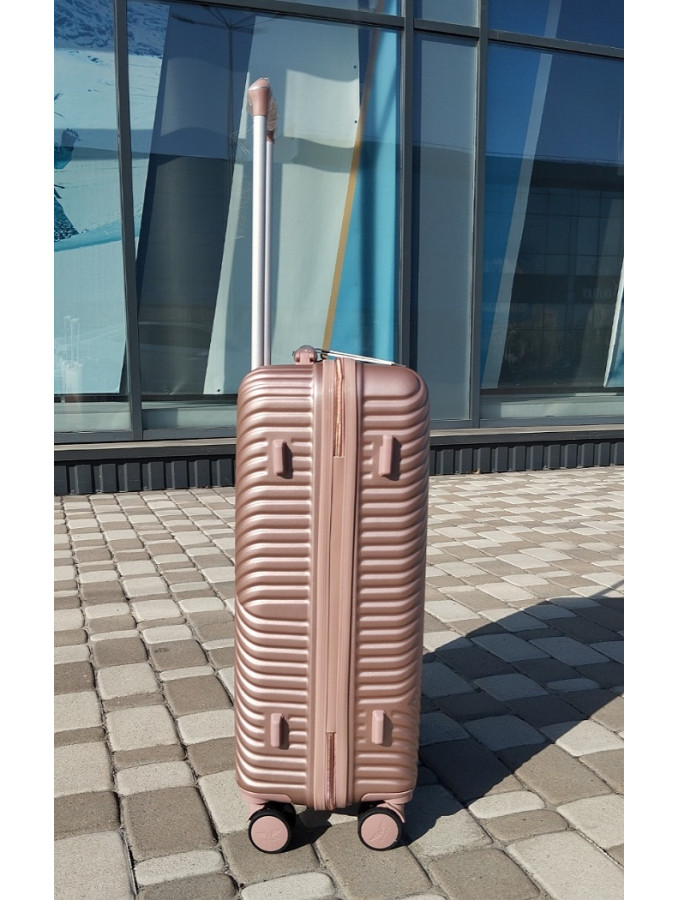 Чемодан пластиковый Wings WN01 rosy gold M